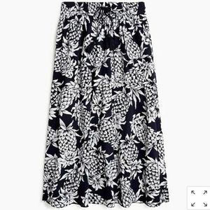 J Crew Pineapple Print Skirt